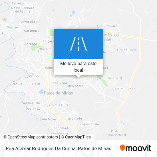 Rua Alemar Rodrigues Da Cunha mapa