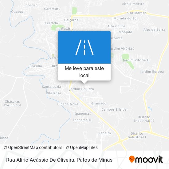Rua Alirio Acássio De Oliveira mapa
