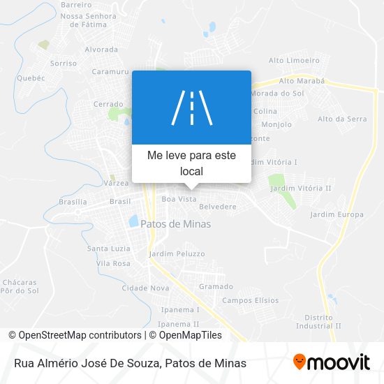Rua Almério José De Souza mapa