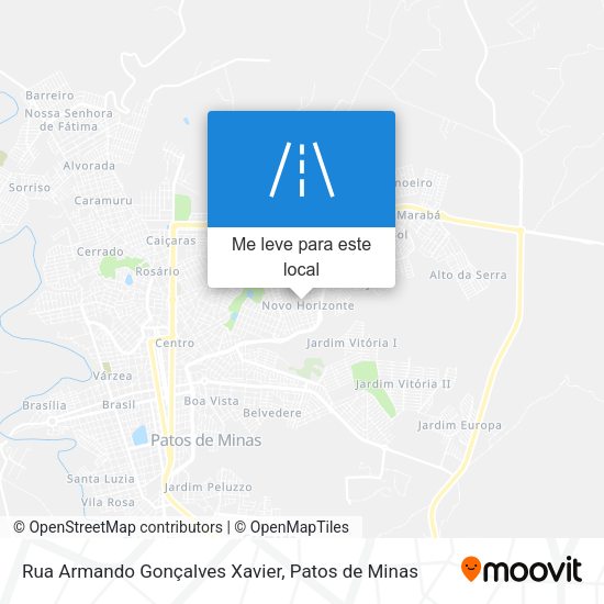 Rua Armando Gonçalves Xavier mapa
