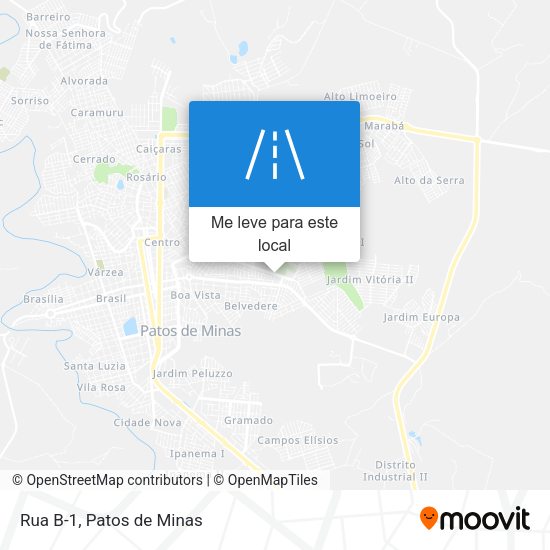 Rua B-1 mapa