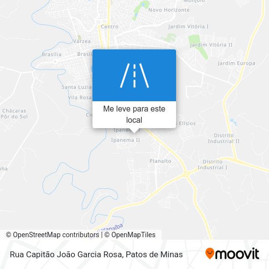 Rua Capitão João Garcia Rosa mapa