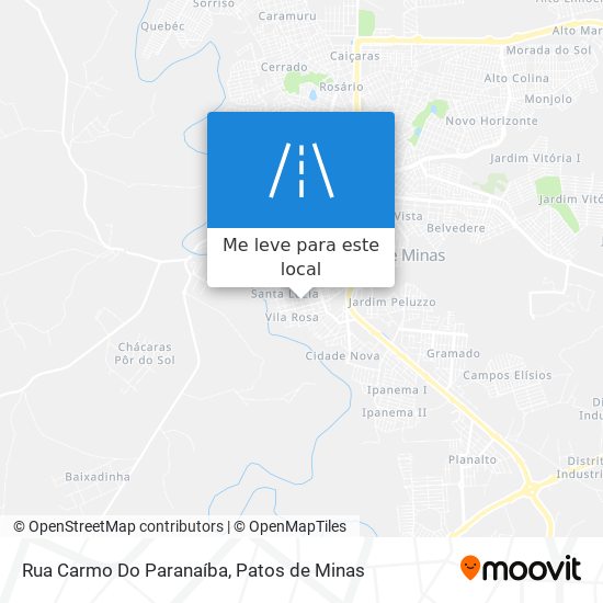 Rua Carmo Do Paranaíba mapa