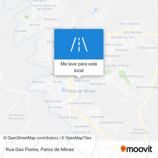 Rua Das Flores mapa