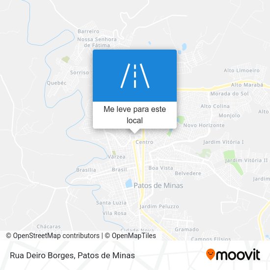 Rua Deiro Borges mapa