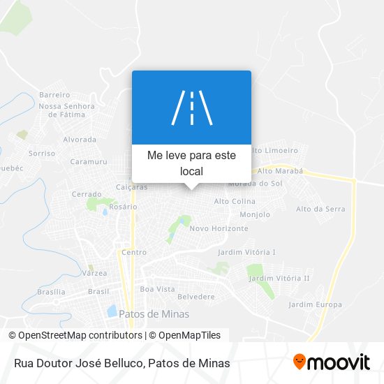 Rua Doutor José Belluco mapa