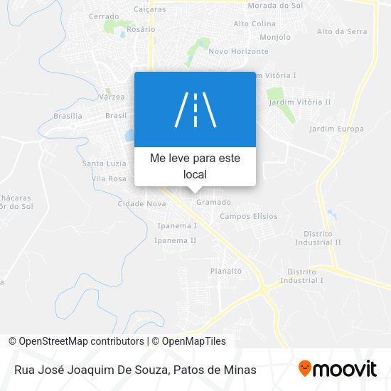 Rua José Joaquim De Souza mapa