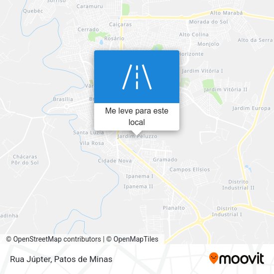 Rua Júpter mapa
