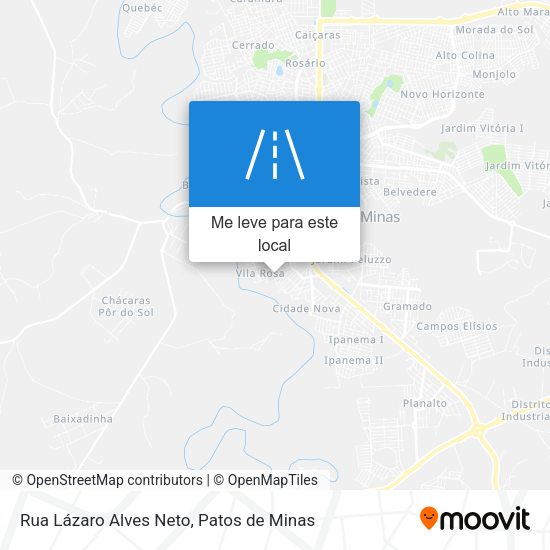 Rua Lázaro Alves Neto mapa