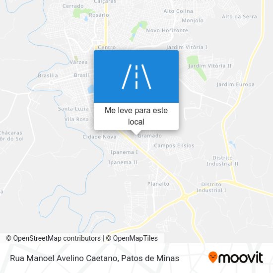 Rua Manoel Avelino Caetano mapa