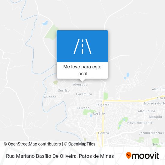 Rua Mariano Basílio De Oliveira mapa