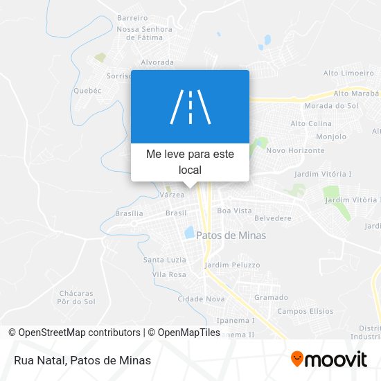 Rua Natal mapa