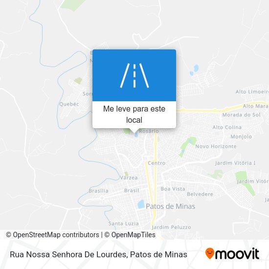 Rua Nossa Senhora De Lourdes mapa