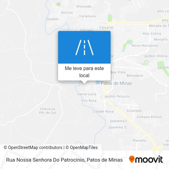Rua Nossa Senhora Do Patrocínio mapa