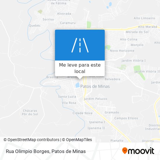 Rua Olímpio Borges mapa