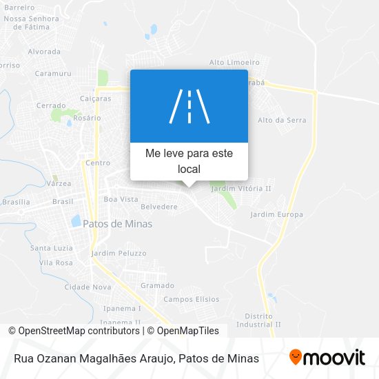 Rua Ozanan Magalhães Araujo mapa