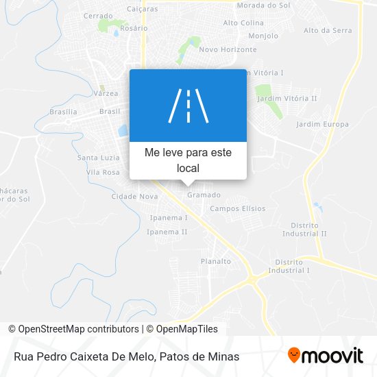 Rua Pedro Caixeta De Melo mapa