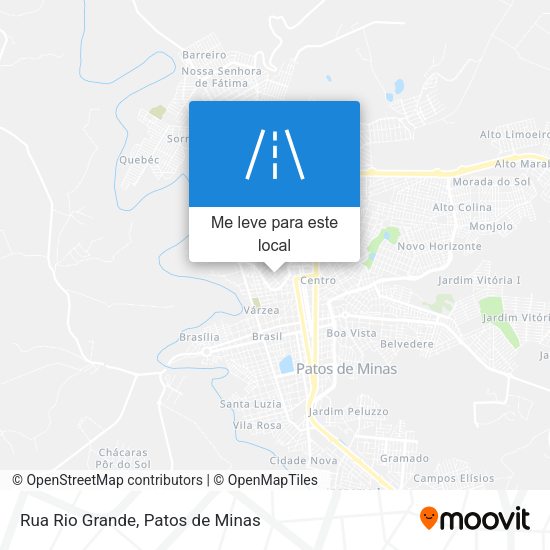 Rua Rio Grande mapa