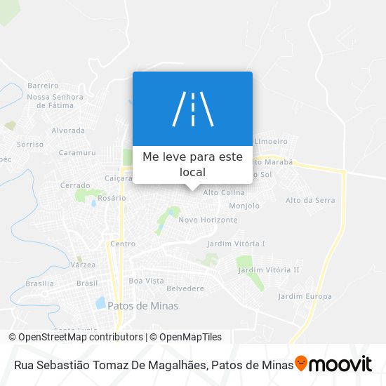 Rua Sebastião Tomaz De Magalhães mapa
