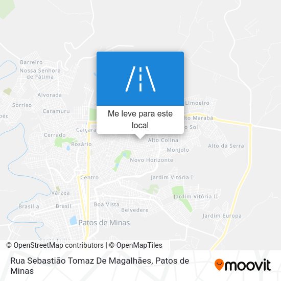 Rua Sebastião Tomaz De Magalhães mapa