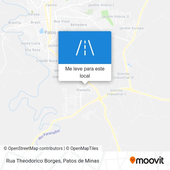 Rua Theodorico Borges mapa