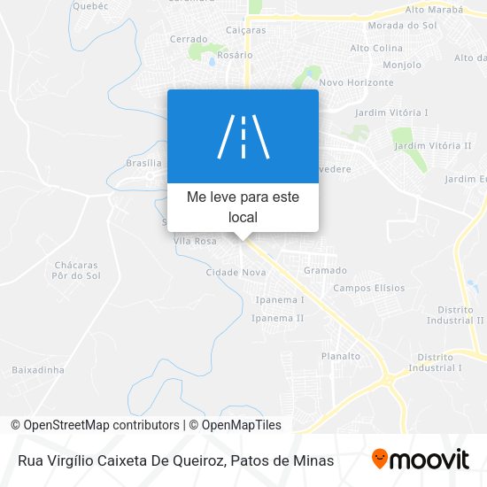 Rua Virgílio Caixeta De Queiroz mapa