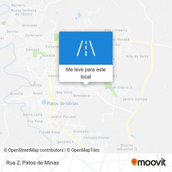 Rua Z mapa