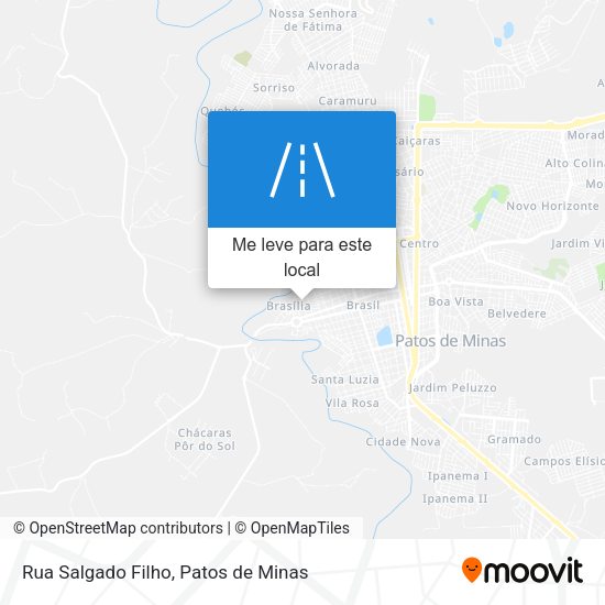 Rua Salgado Filho mapa