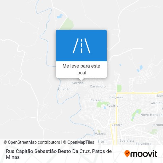 Rua Capitão Sebastião Beato Da Cruz mapa
