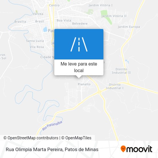 Rua Olimpia Marta Pereira mapa