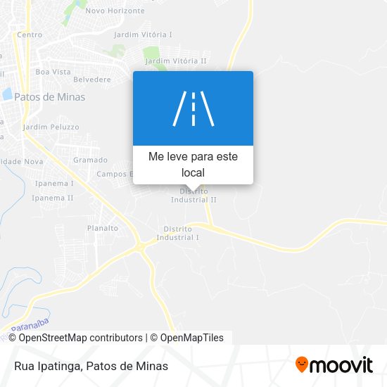 Rua Ipatinga mapa
