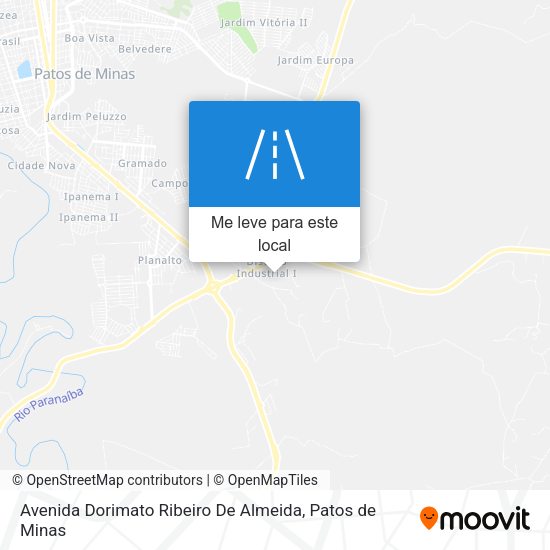 Avenida Dorimato Ribeiro De Almeida mapa
