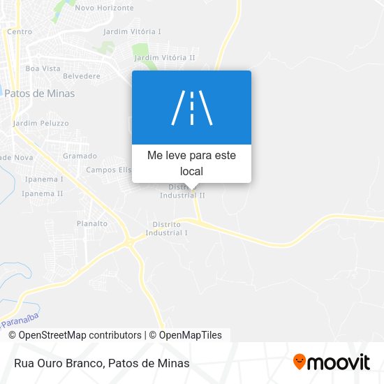 Rua Ouro Branco mapa