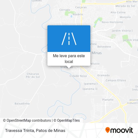 Travessa Trinta mapa