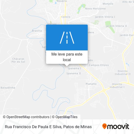 Rua Francisco De Paula E Silva mapa
