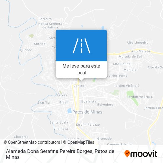 Alameda Dona Serafina Pereira Borges mapa