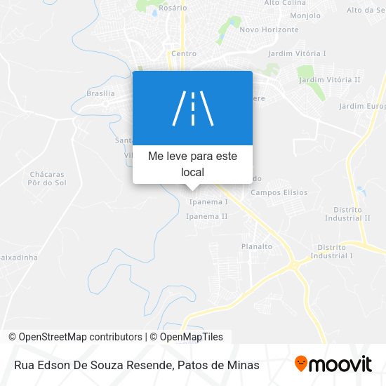 Rua Edson De Souza Resende mapa