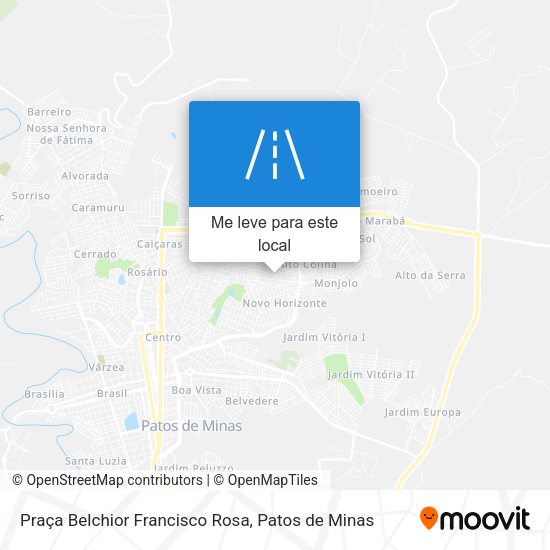 Praça Belchior Francisco Rosa mapa