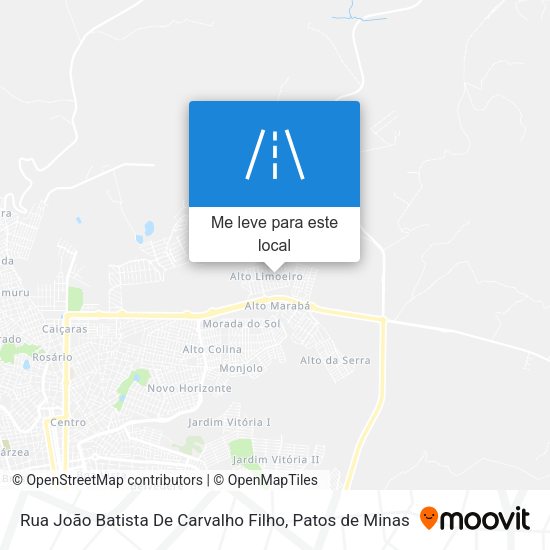 Rua João Batista De Carvalho Filho mapa