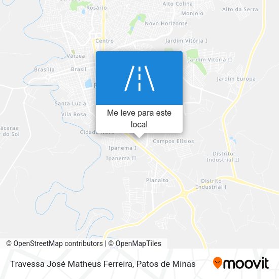 Travessa José Matheus Ferreira mapa