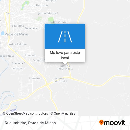 Rua Itabirito mapa