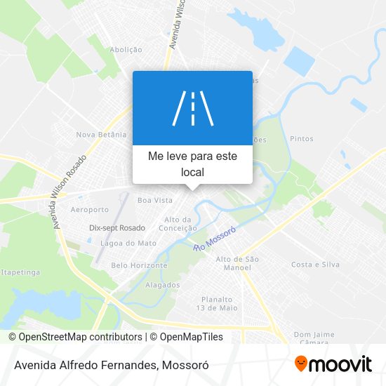 Avenida Alfredo Fernandes mapa