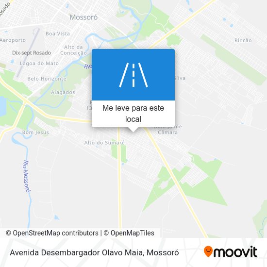 Avenida Desembargador Olavo Maia mapa