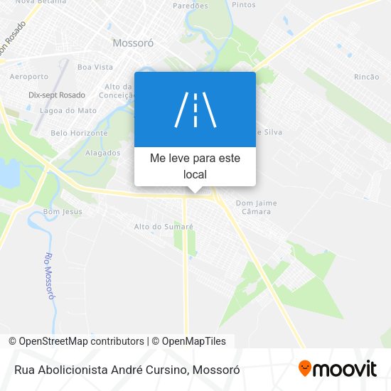 Rua Abolicionista André Cursino mapa