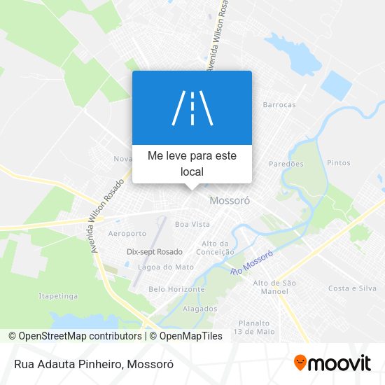 Rua Adauta Pinheiro mapa