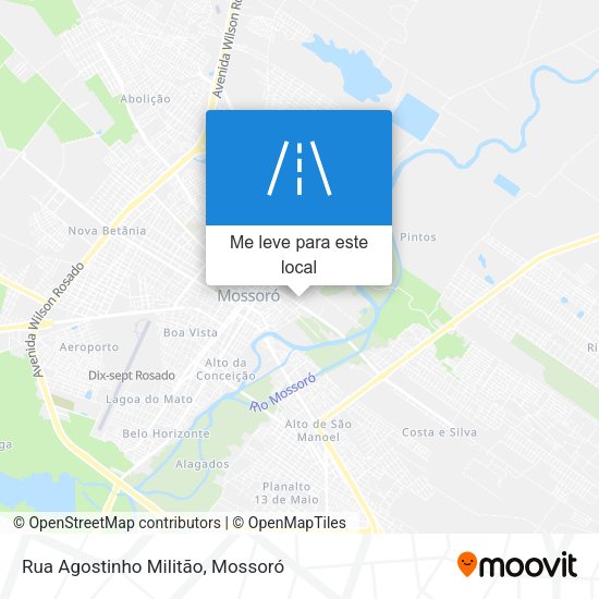 Rua Agostinho Militão mapa
