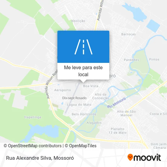 Rua Alexandre Silva mapa