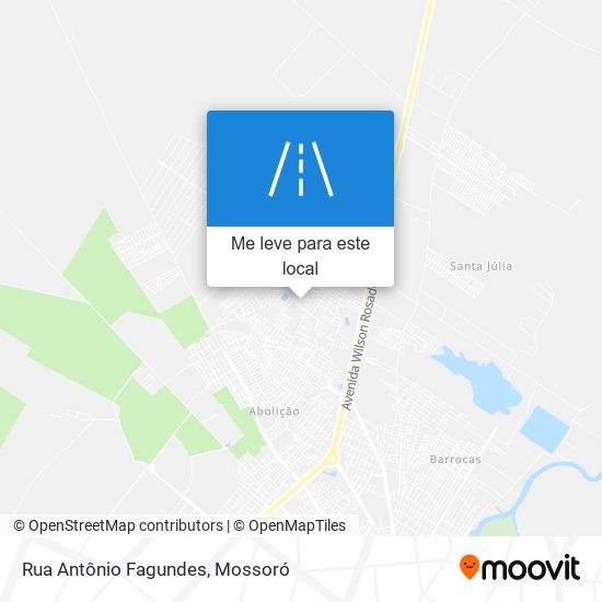 Rua Antônio Fagundes mapa