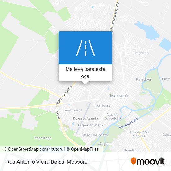 Rua Antônio Vieira De Sá mapa