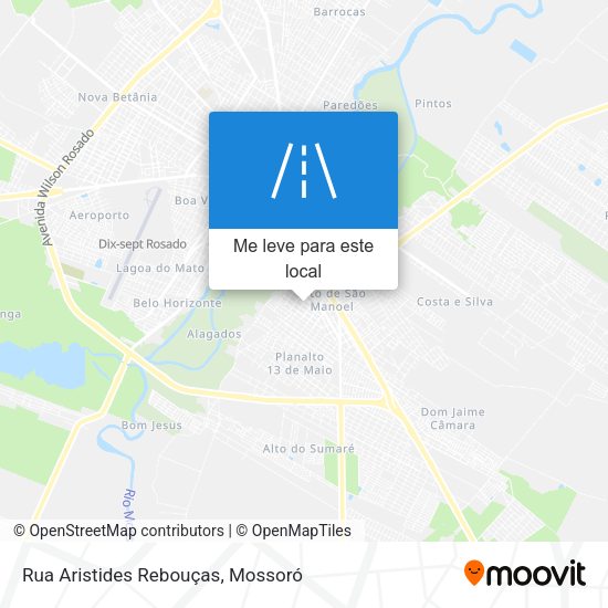 Rua Aristides Rebouças mapa